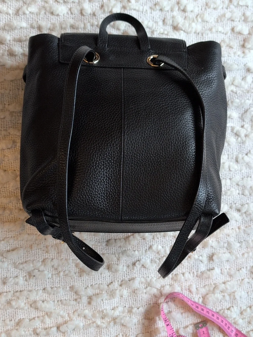 Kate Spade Chester Street Kacy Black Pebbled Leather Backpack Small Adjustable